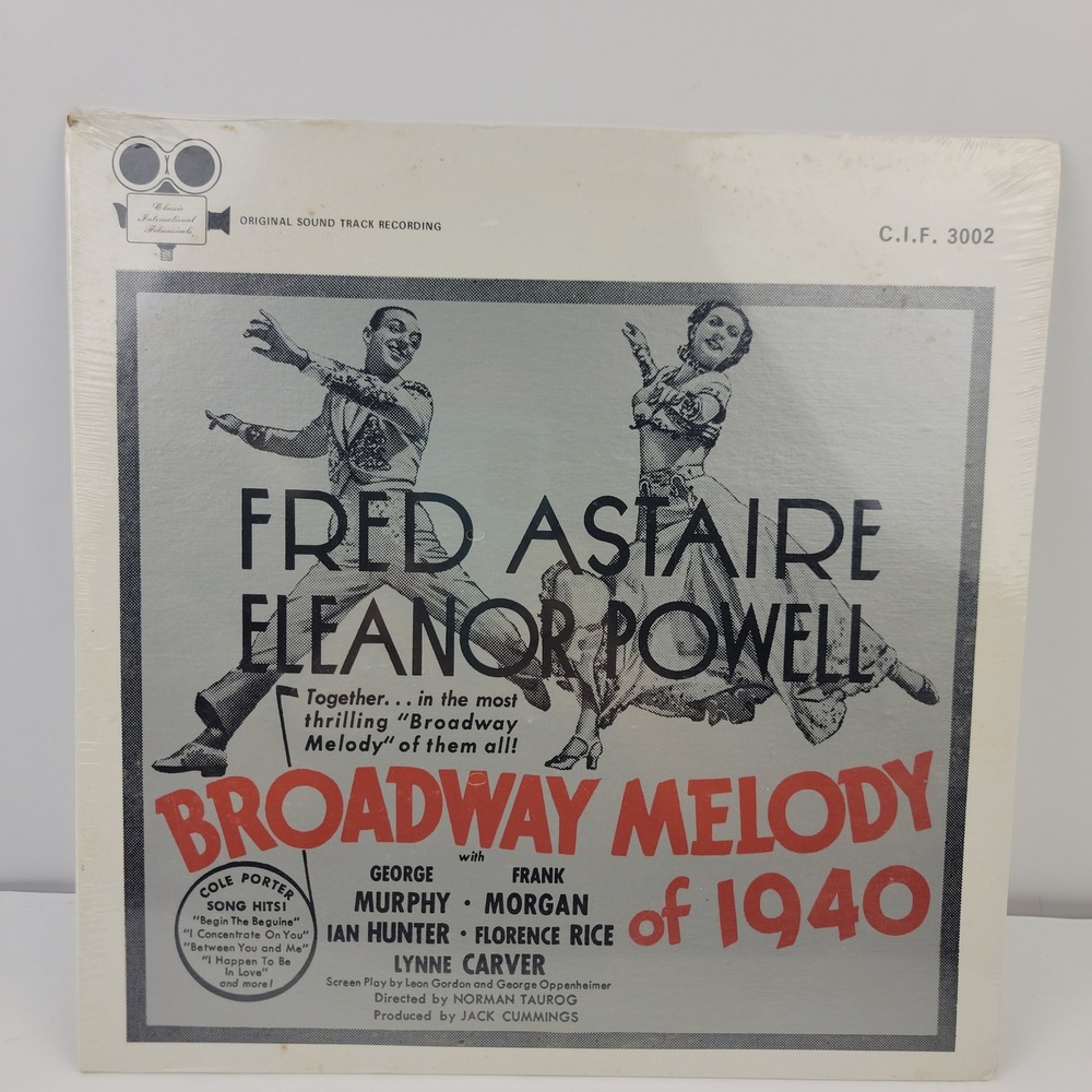 Fred Astaire Eleanor Powell Broadway Melody of 1940 Vinyl Soundtrack CIF 3002
